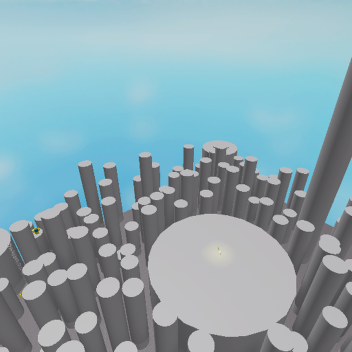 Sword fight on pillars