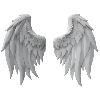 Huge Pearl White Angel Wings