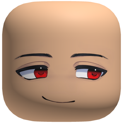 Chill Anime Boy Face (Red) Roblox item