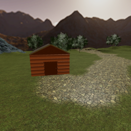 Hut and Lake