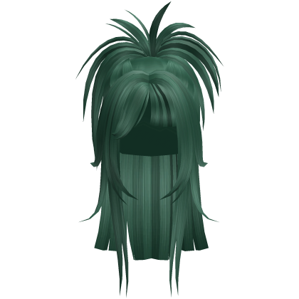 Spiky Anime Half Up Ponytail (Green)