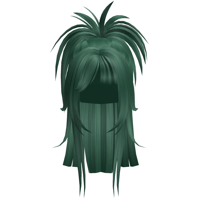 Spiky Anime Half Up Ponytail (Green)