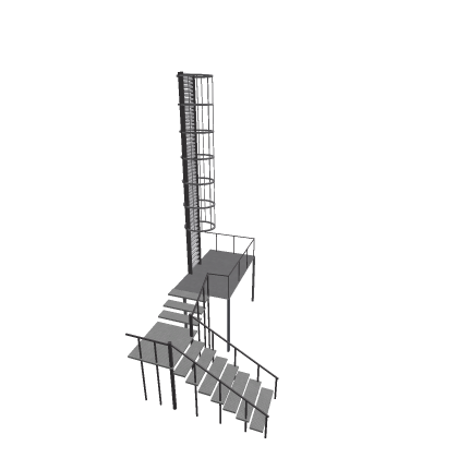 Escaleras con proteccion. 