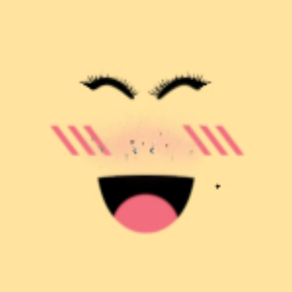 White Coco happy face Roblox decal