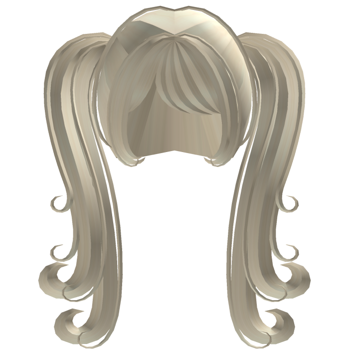 ꒰♡꒱ Curly Swirly Cute Long Blonde Pigtails