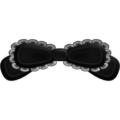 ♡ cutesi black ribbon bow