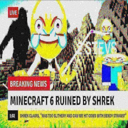 Shrek Ruins Minecraft Roblox decal