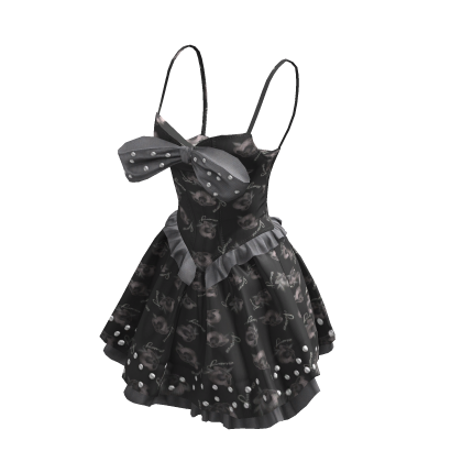 BB Wednesday Black Floral Dress thumbnail
