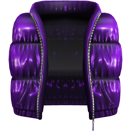 Shiny Puffer Vest Jacket Purple [1.0] thumbnail