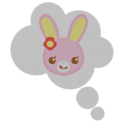 ꒰ Cute Mezzo Piano Pink Thought Bubble