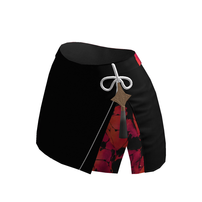 ✧♡✧ Black Split Martial Arts Mini Skirt
