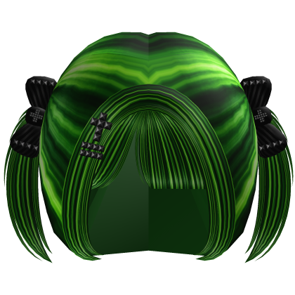 hair baby pigtails swag cross y2k gyaru (green) Roblox item