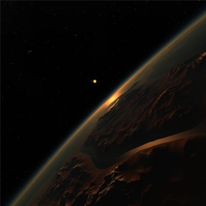 Evening Planetspace Space Sky