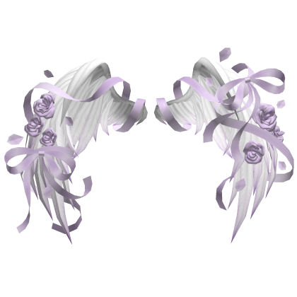 🎀 Rose Petal Angel Wings Ribbons Bows Violet