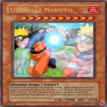 Naruto's Oodama Rasengan card Roblox decal