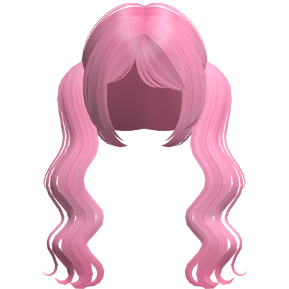 Wavy Long Cute Pigtails Moe Hot Pink