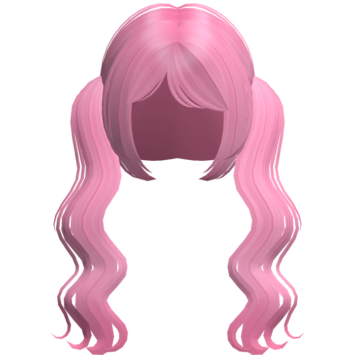 Wavy Long Cute Pigtails Moe Hot Pink