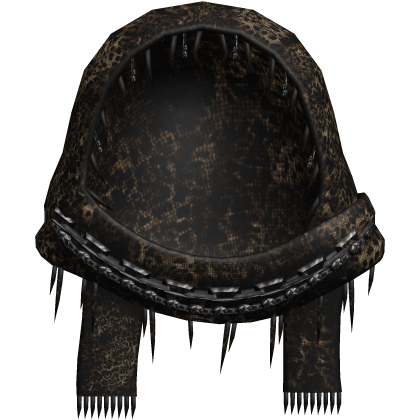 1.0 cheetah punk vkei chained hood headscarf wrap Roblox item