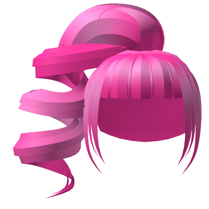 Pink Swirly Gyaru Side Ponytail