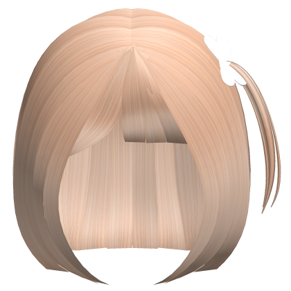 ♡ cute short bob with hairclip in blonde ♡ Roblox item