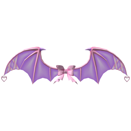 Bat Imp Ribbon Lace Wings - Cute Purple Pink