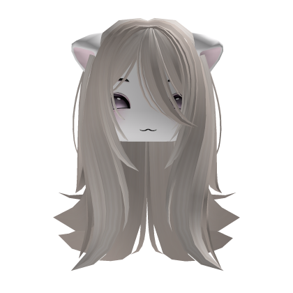 Kawaii kitty white emo doll