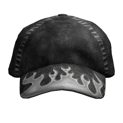 Black White Flame Cap Roblox item