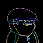Tiny Neon Penguin Army
