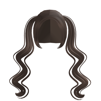 . ‿ ♡ light brown long wavy babydoll pigtails Roblox item