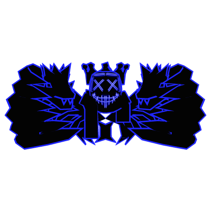 Cartoony Blue Crown Mask Long Scarf Dragon Combo Roblox item