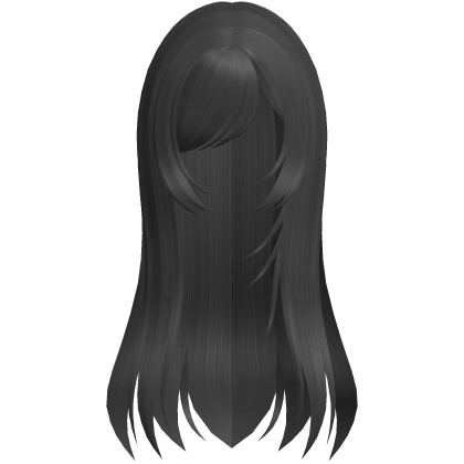 Long Grey Straight Emo Hair Roblox item