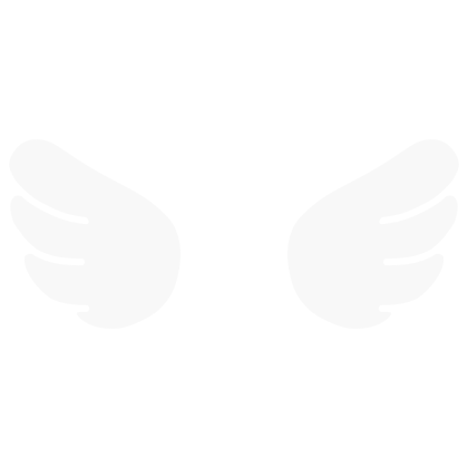 ♡ Cute Glowing Chibi Angel Wings White