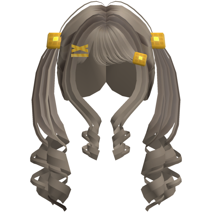Milk Tea Waffle Pigtail Curls