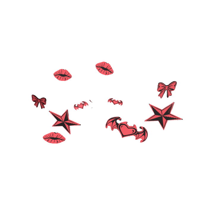 [Animated] Coral Emo Girl Charm Aura