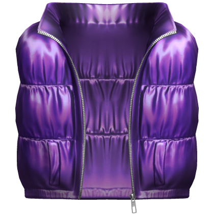 Purple Shiny Puffer Vest [BOY]