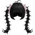 ♡ : creepy cute black centipede back pigtails