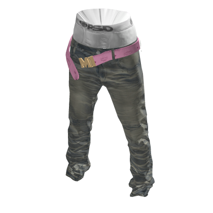 Jeans w/ MCM Belt
