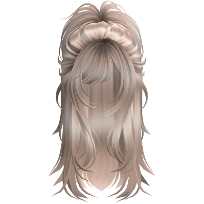 Wolfcut Spikey Half Up Platnium