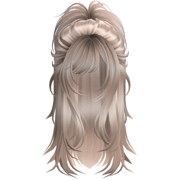 Wolfcut Spikey Half Up Platnium