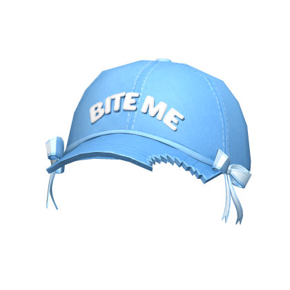 [NEW 🚨] "BITE ME" Cap with Bows in Blue/White