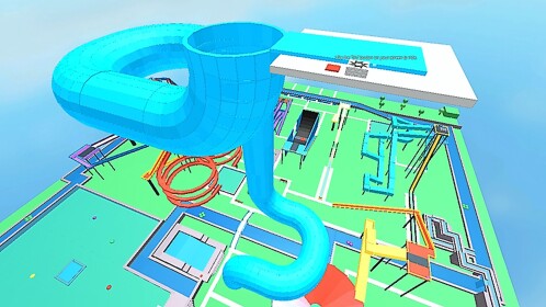 LONGESTER WATERSLIDE ON ROBLOX!