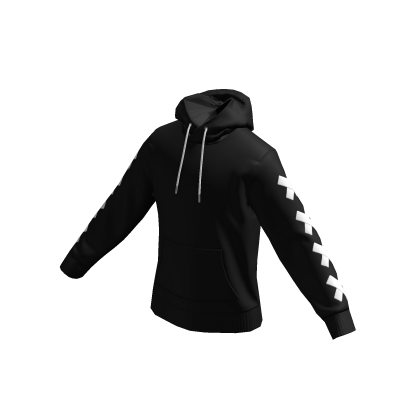 Black & White Stitches Hoodie thumbnail