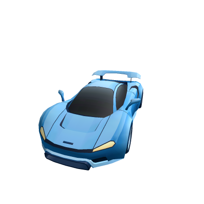 blue sports car