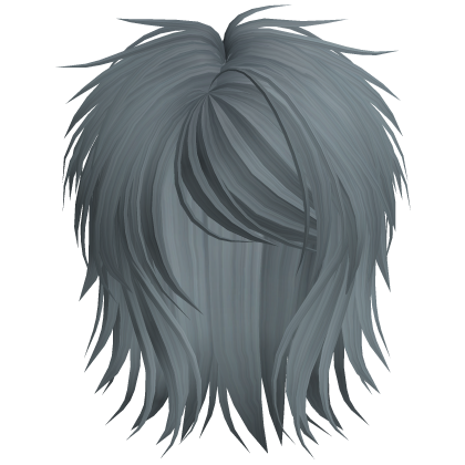 Short Fluffy Scene Blowout Ash Blue