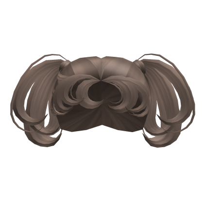 Light Brown Pigtails w/ Curly Bangs Roblox item