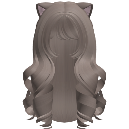 ash kawaii sweet long kitty curls hair Roblox item