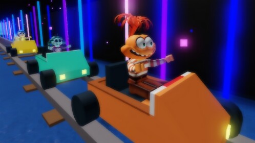 Cart ride into Inside Out 2