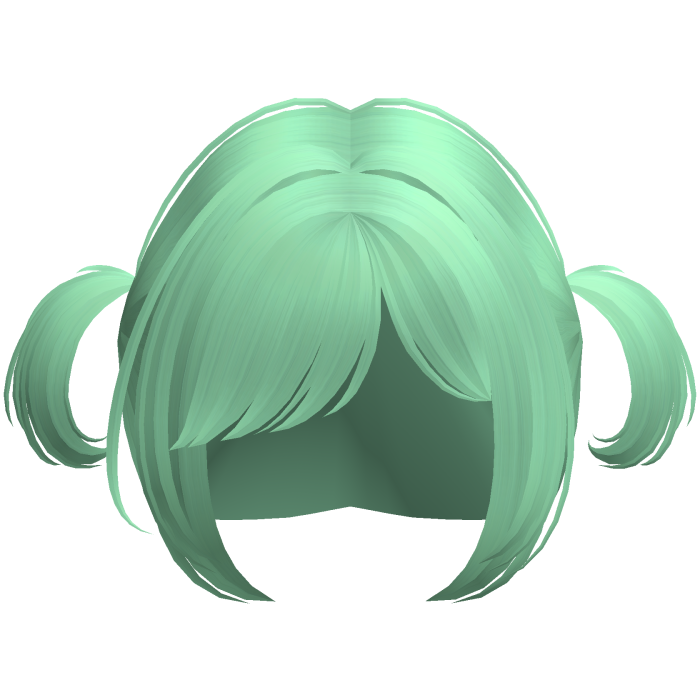 green silly cutie baby mini pigtails