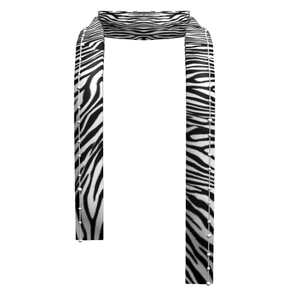 Zebra Y2K Winter Scarf
