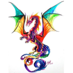 Autism Dragon Staff